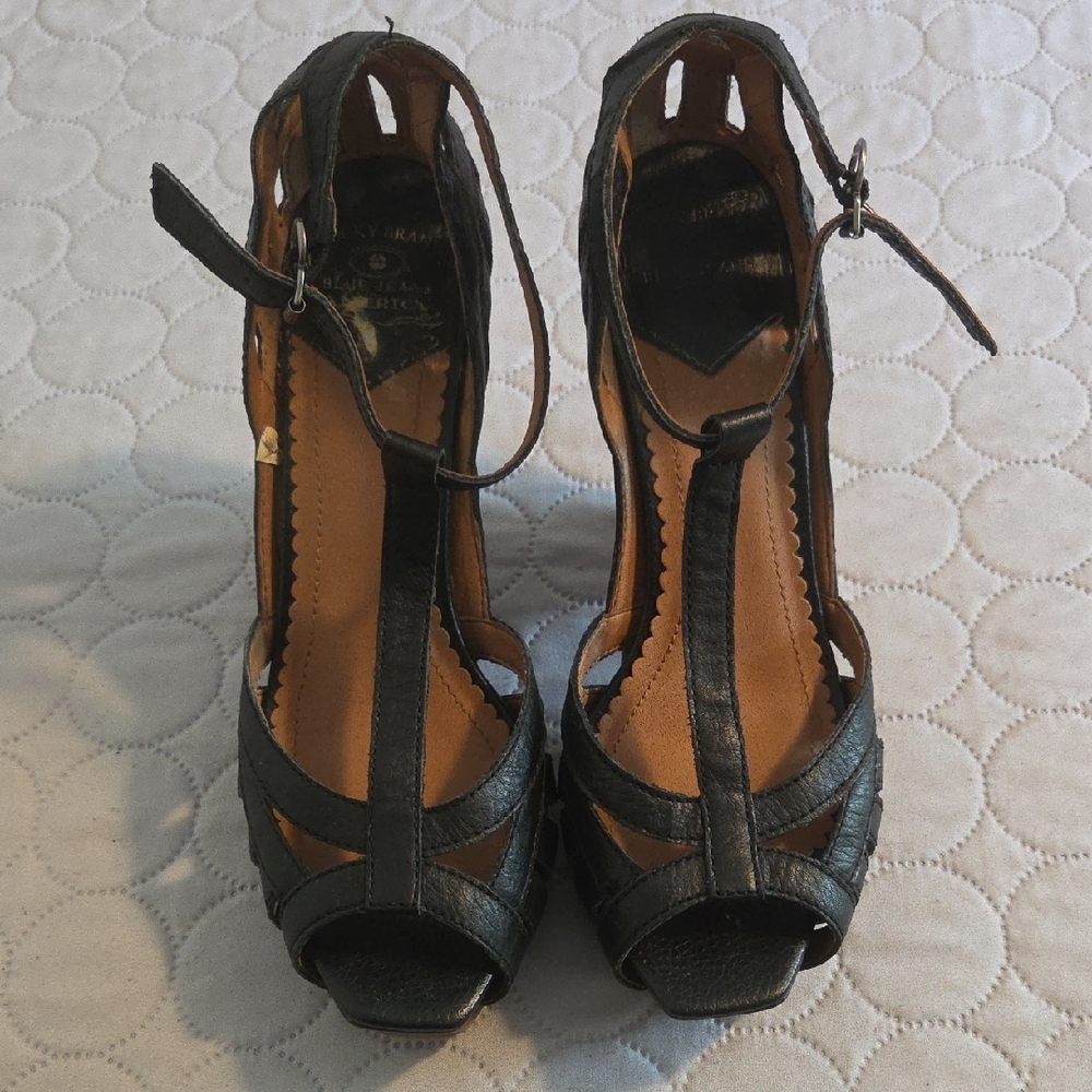 Elegant Black Strappy Heels